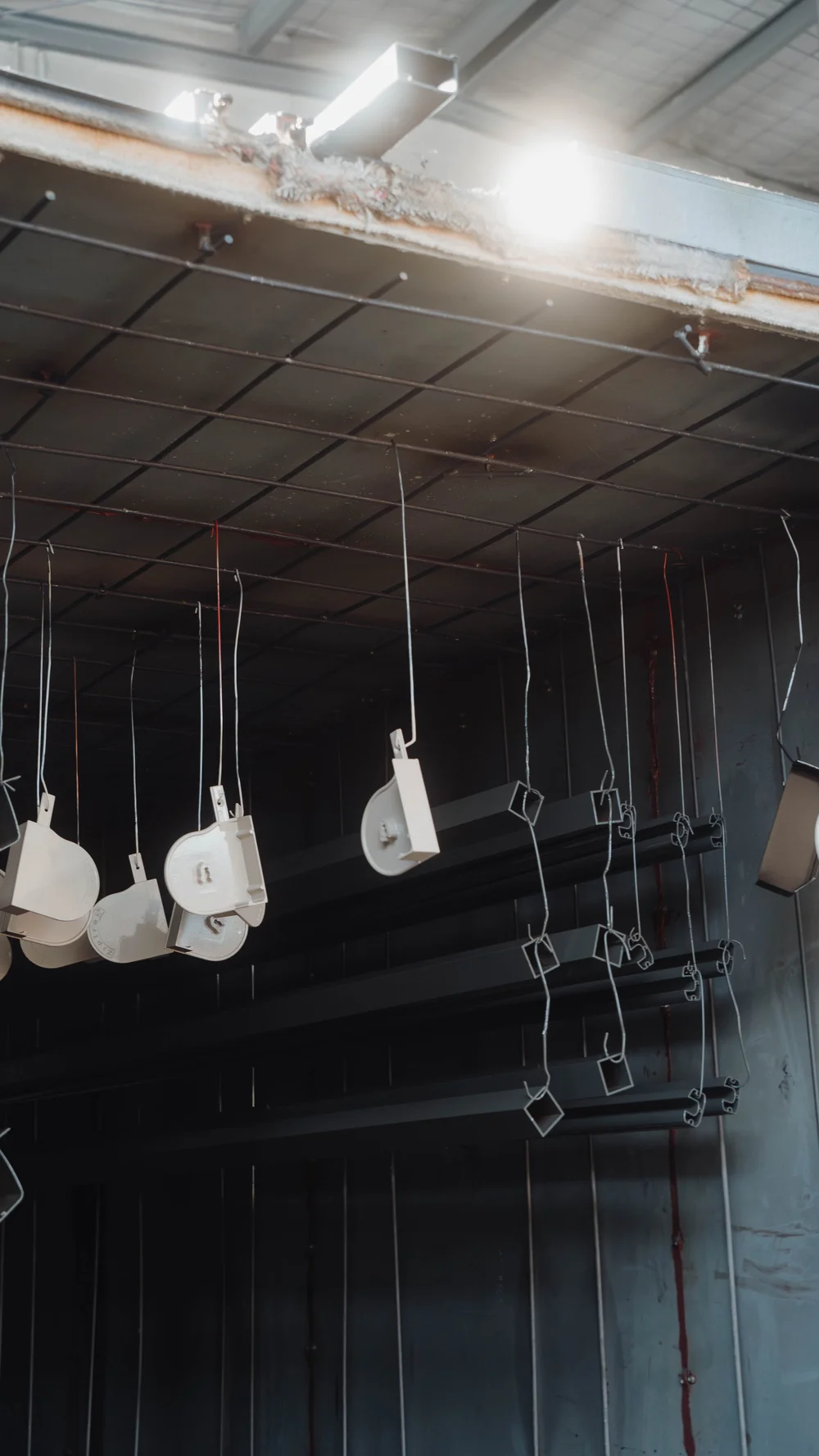 Powder coated architectural metalwork