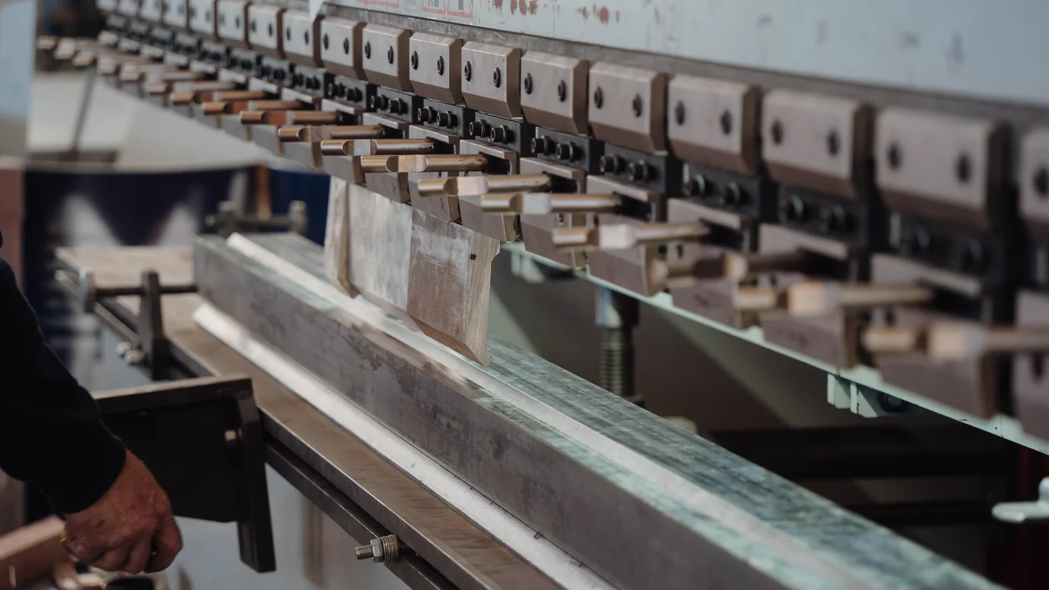 Metal finishing work